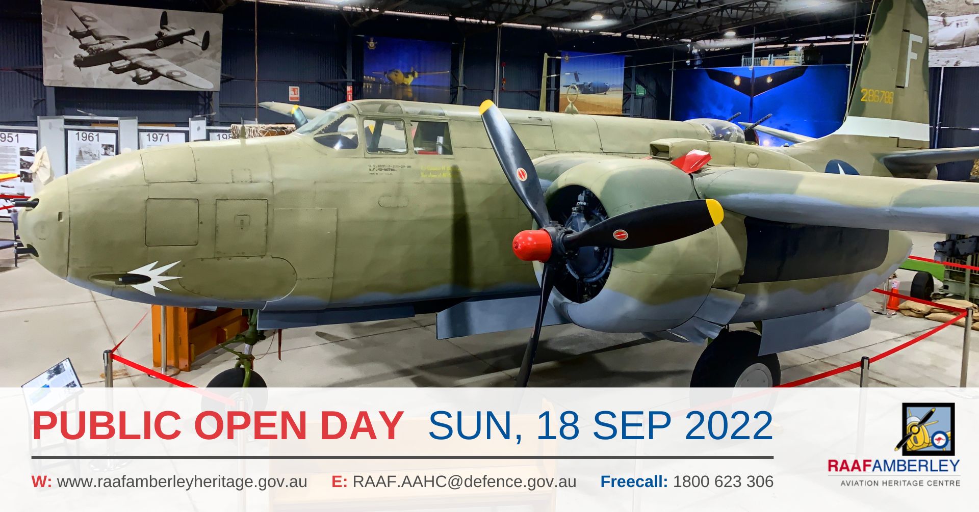 RAAF AAHC - Monthly Sunday Public Open Day - 18 Sep 22
