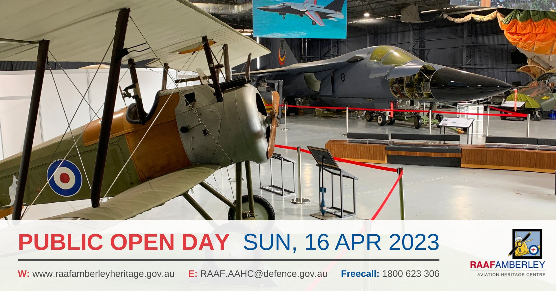 RAAF AAHC - Monthly Sunday Public Open Day - 16 Apr 23