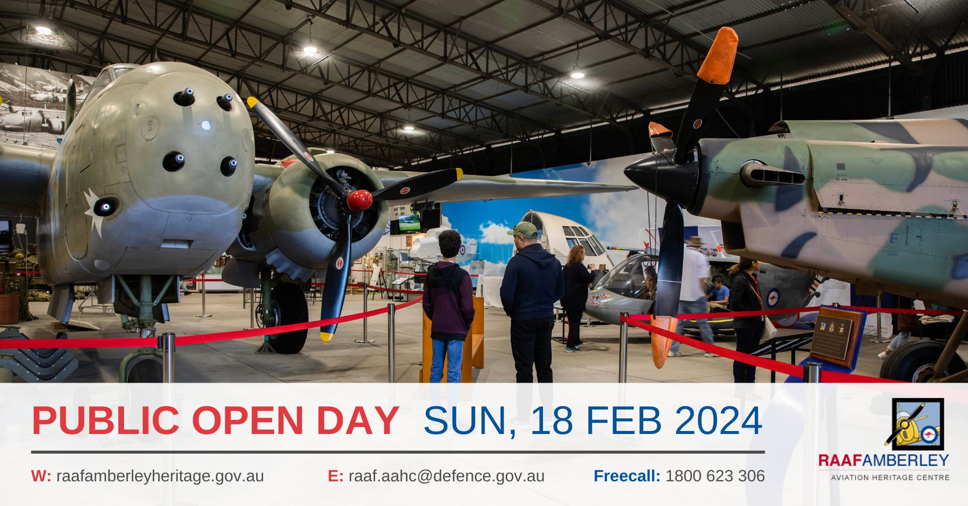 RAAF AAHC - Monthly Sunday Public Open Day - 18 Feb 24